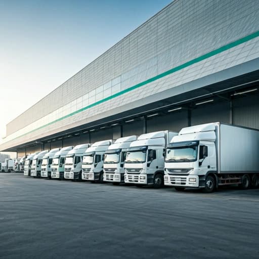 Commercial trucks supporting agricultural logistics