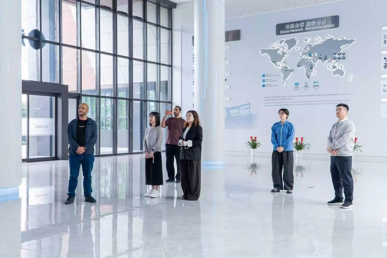 Clean industrial corporate facility interior