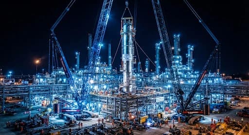 Refinery Column Installation